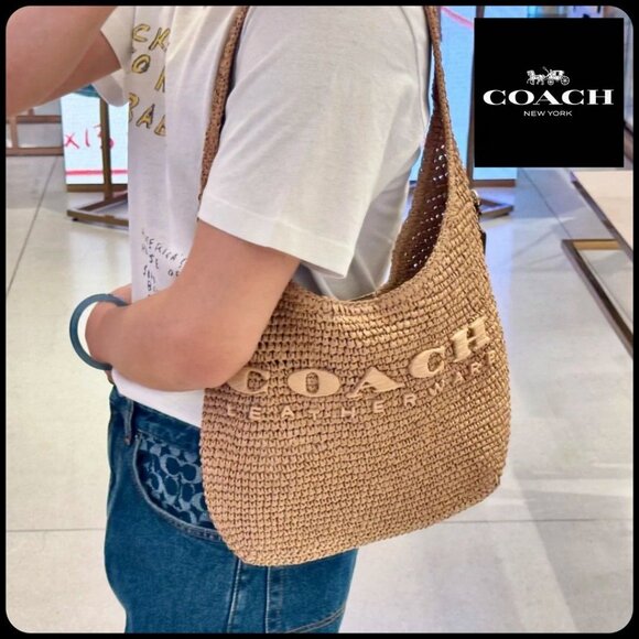 Coach Brooklyn 28 Woven Shoulder Bag - Picture 9 of 9